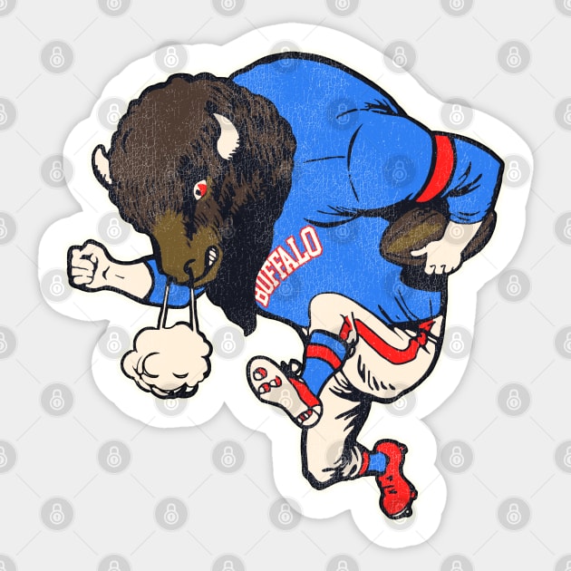 Buffalo Reimagined Alternative Fighting Mascot Sticker by darklordpug